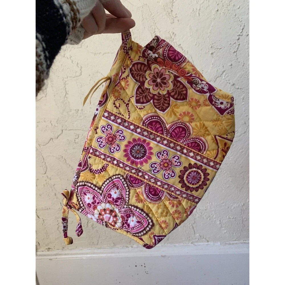 Vera Bradley Toiletry & Makeup Bags – Blue Lagoon & Bali Gold – Retired Prints